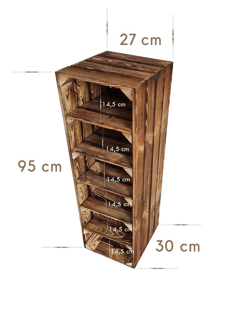 Schuhregal aus Holz, Holzkisten mit 6 Fächern, Hohe Schuhregale, Schuhbank