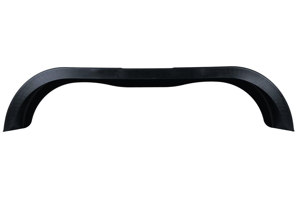 DOMAR D20300 Tandem-Kotflügel 13-14 Zoll aus Kunststoff für Pkw-Anhänger 1500x240 mm als robuster schwarzer Radkasten