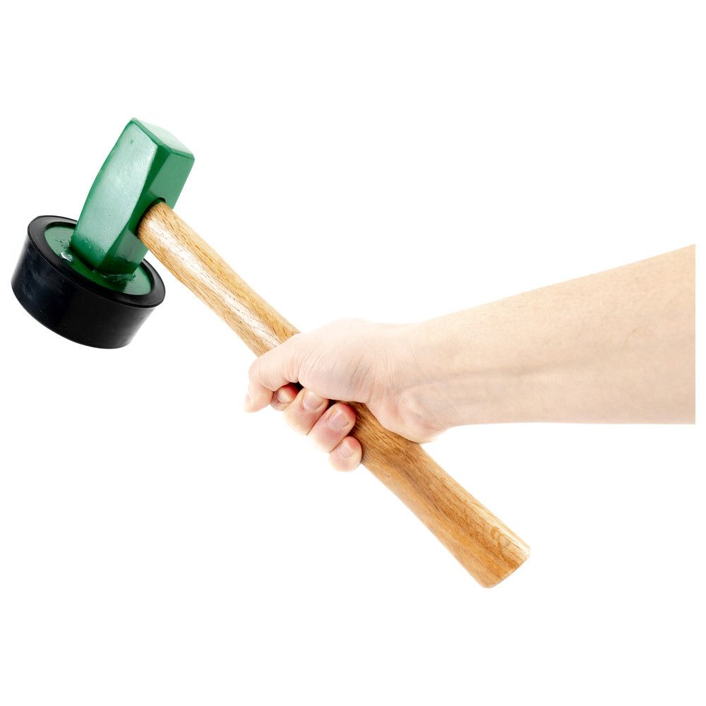Sanpro Plattenlegerhammer / Pflasterhammer, rund, 2500 g (hammer fliesen)