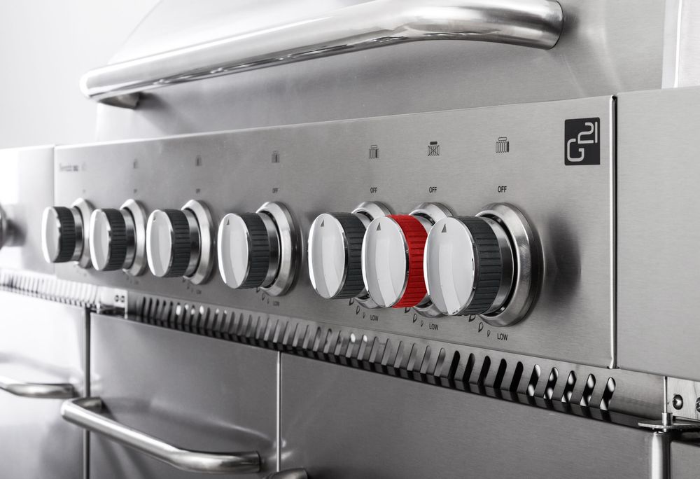 Das Flame-Tamer-System des Gasgrills G21 Nevada BBQ