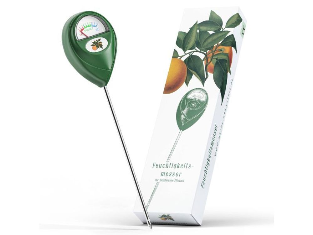 Meine Orangerie Zitrus-Pflegepaket Piccolo: Starker Zitrusdünger + nützlicher Feuchtigkeitsmesser + hilfreiche Pflegebroschüre