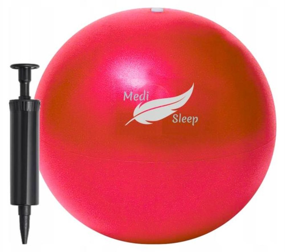 Mała piłka do pilatesu, ćwiczeń 20 cm, czerwona Medi Sleep