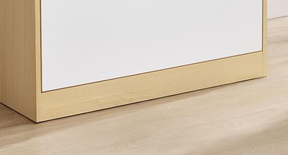 VASAGLE Kommode mit 4 Schubladen Modernes Sideboard für Schlafzimmer 60,2 x 40,4 x 97,4 cm Gelb