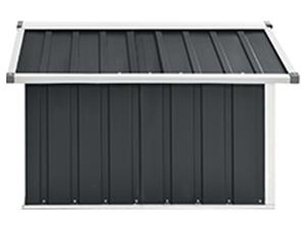 vidaXL Garage per tosaerba 92x97x63 cm Acciaio zincato Antracite