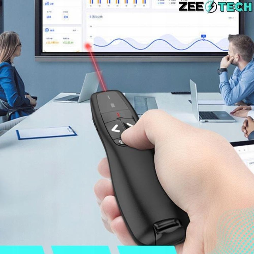LASERPOINTER FÜR PRÄSENTATIONEN PRESENTER REICHWEITE 35 m USB LASER + 2 BATTERIEN