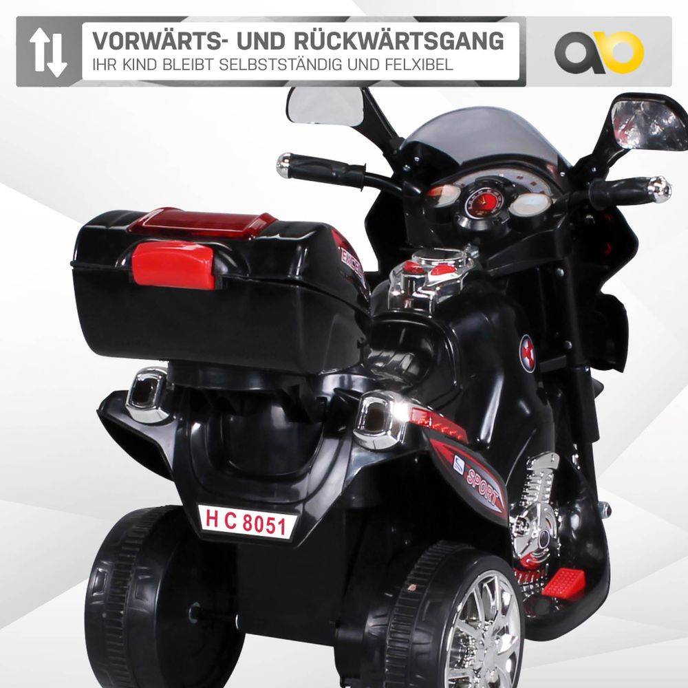 Actionbikes Motors Kindermotorrad | Elektro Dreirad - Kinderfahrzeug - Elektro Motorrad - Elektrofahrzeug - Spielzeugauto - Kinderroller - ab 3 Jahren