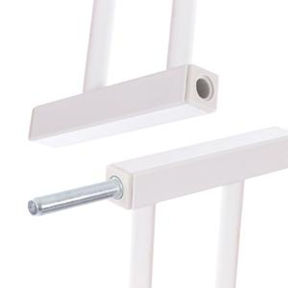 Kidimax® Treppenschutzgitter Erweiterung (Verlängerung) 12 cm, steckbarer Gitter Aufsatz für Treppenschutz, weiß