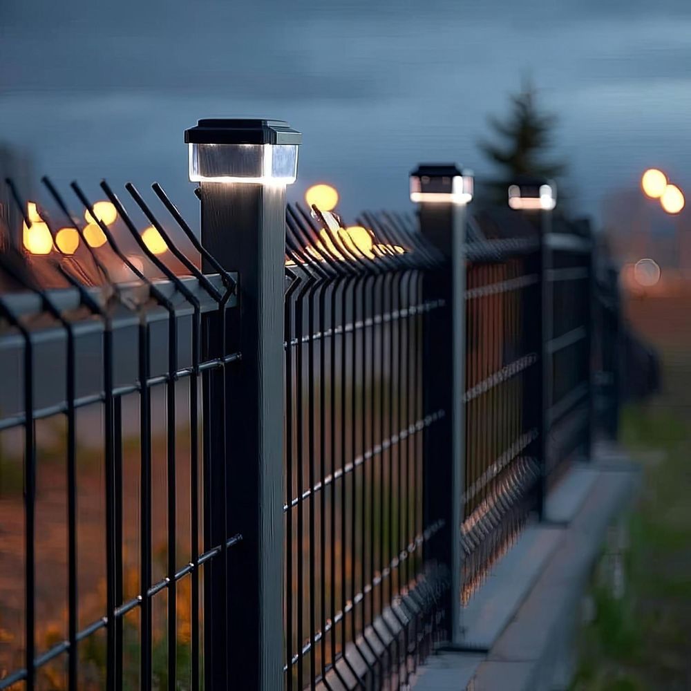 4x GreenBlue LED-Solarmastleuchte, 60x40mm, Hüllkurve, GB125