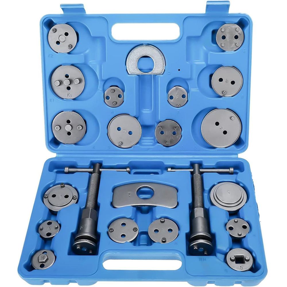 LUXTOM | Rückstellwerkzeug Bremskolben Set, 22TLG, Bremse Instandsetzung Werkzeug, Bremssattel Kolben, Bremskolben, Bremskolbenrücksteller