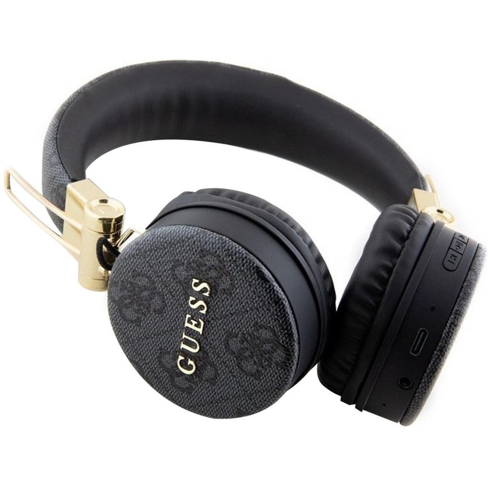 Guess Bluetooth Headphones - 4G Metal Logo - Black and grey