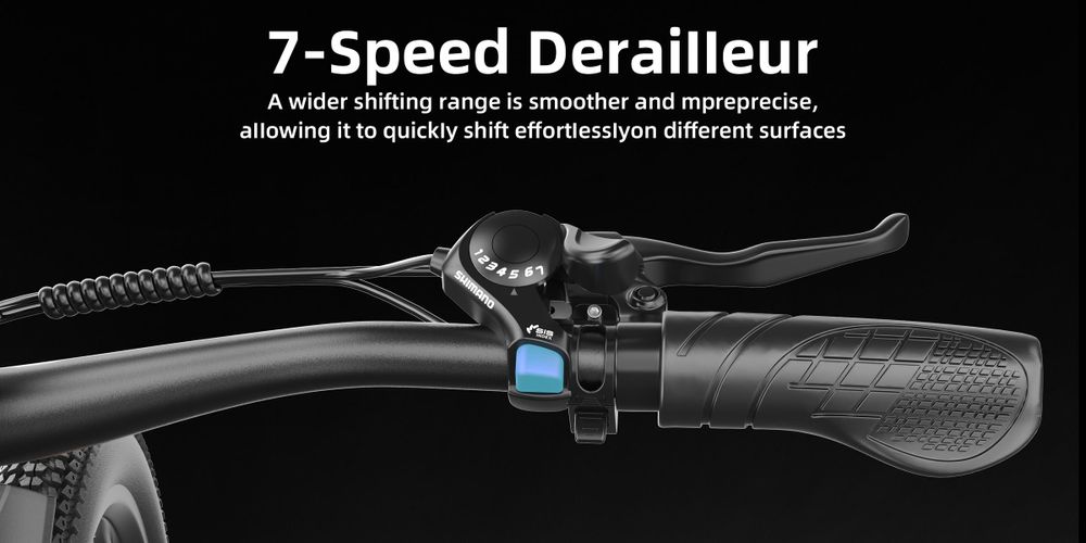 PiXELPiLOT 26 Zoll E Bike, T8 Trekking E-Bikes 48V 8Ah Akku, 25km/h, 7-Gang, Scheibenbremsen, Federgabel