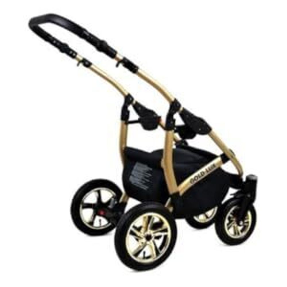 BabyLux® Gold Lux | 2in1 Kinderwagen Set | Sand Pearl | Kombikinderwagen | Kinderwagenset | Bugg