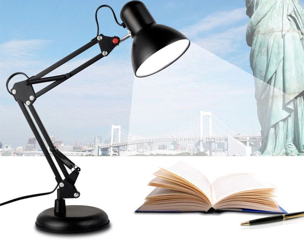 Schreibtischlampe Retro Tischleuchte E27 LED Beistelllampe Beistelllampe Nachttischlampe Nachttischlampe Leuchtmittel Tischlampe Bürolampe Retoo