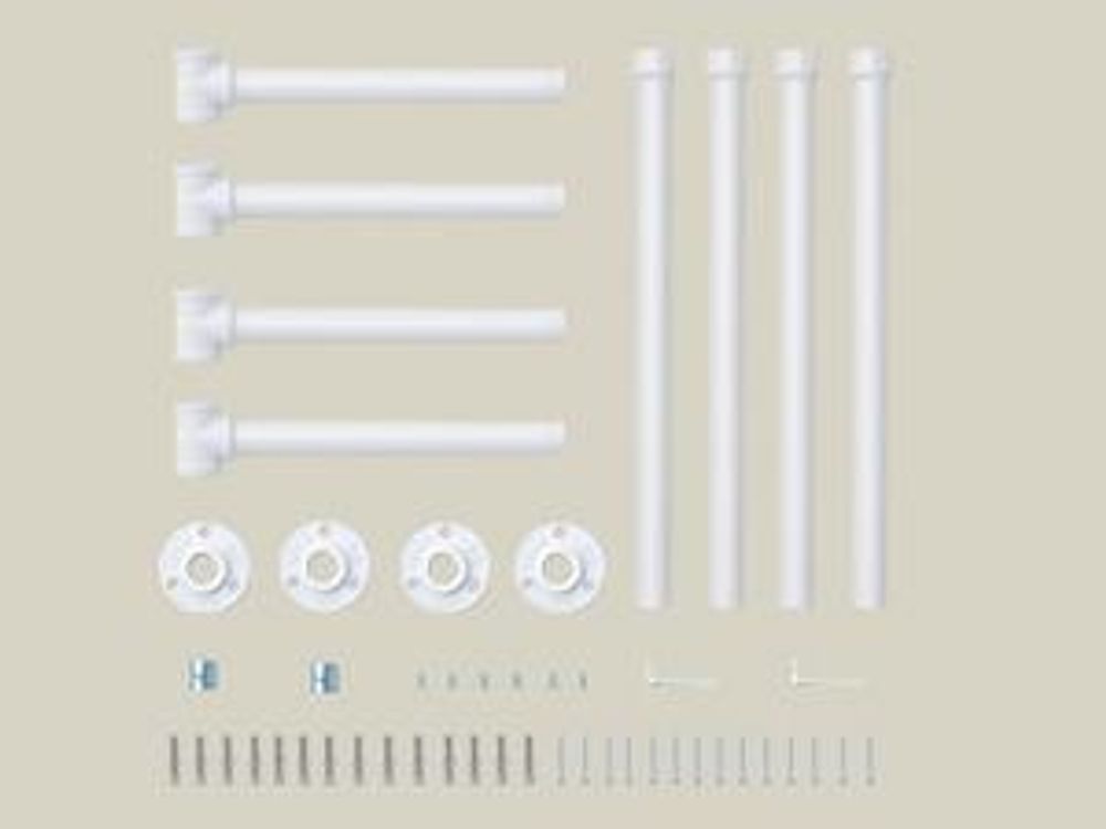 SONGMICS Kleiderstange für die Wand, 2er Set, Kleiderständer Wandmontage