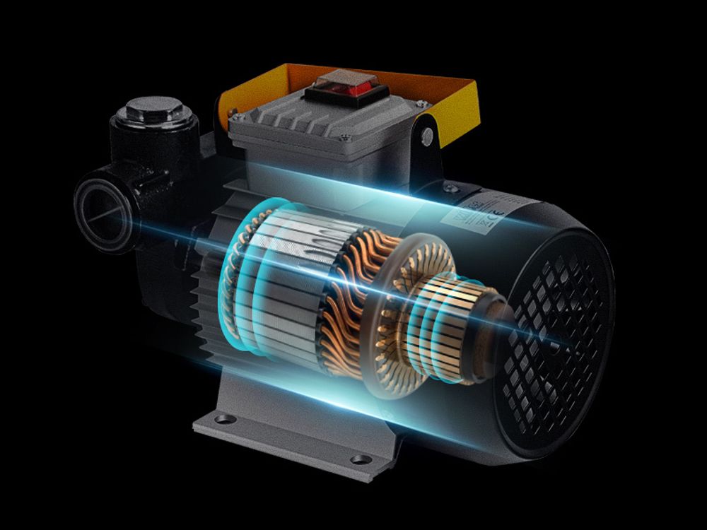 Wiltec Heizöl- und Dieselpumpe 230V/550W 60l/min selbstansaugend Pumpe mit automatischer Pistole, Kraftstoffpumpe, Absaugpumpe