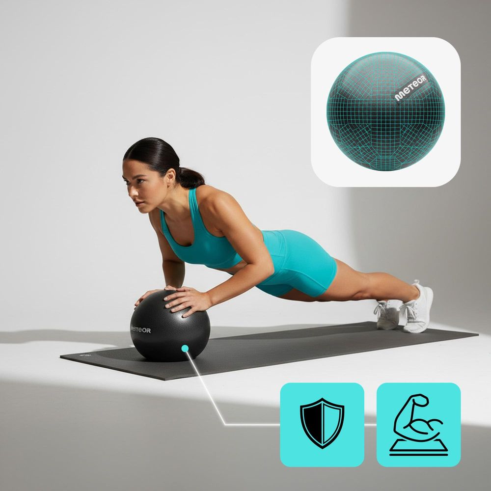 Meteor Pilatesball Muskelaktivierung