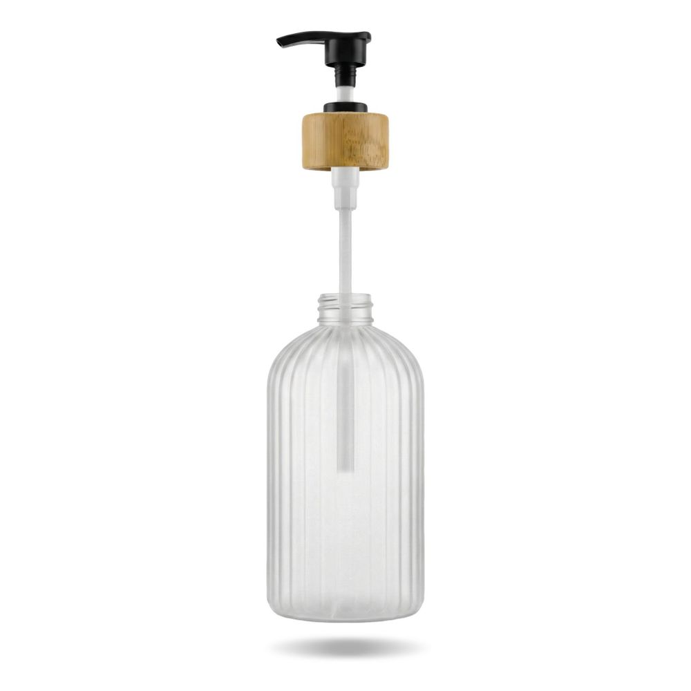 WELLHAUS Seifenspender/Shampooflasche 500ml,  Transparent, Matt