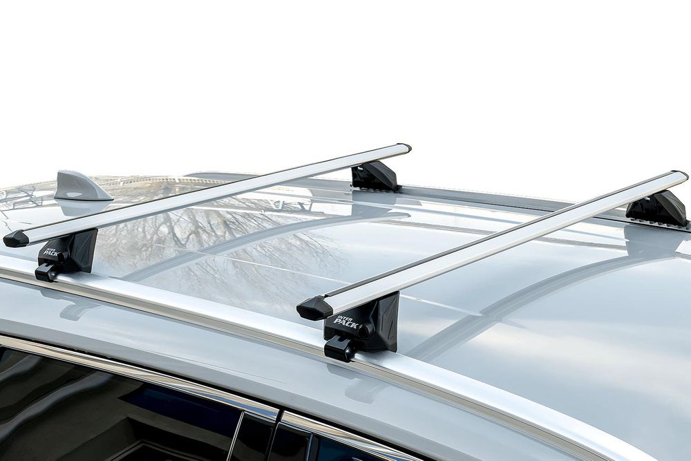 Green Valley – 2 Aluminium-Dachträger Edge 112 cm – Fahrzeuge mit geschlossener