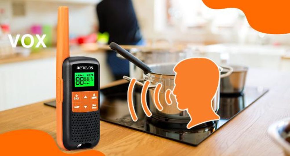 Retevis RT649 Walkie Talkie, IP65 Wasserdichtes Funkgerät für draußen, Lange Reichweite, PMR 446, USB Aufladbar, 16 Kanäle VOX, LED Taschenlampe, Scan