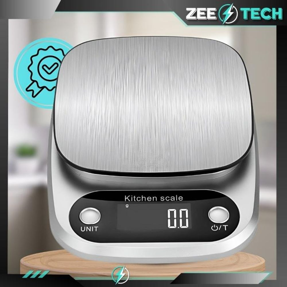 ELEKTRONISCHE PRÄZISIONSKÜCHENWAAGE 1 g | 5 kg TARA SCHMUCKWAAGE + BATTERIEN