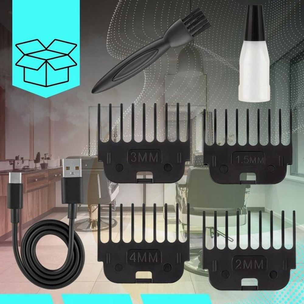 Haarschneidemaschine Trimmer Für Barthaare Mit 4 Aufsätzen