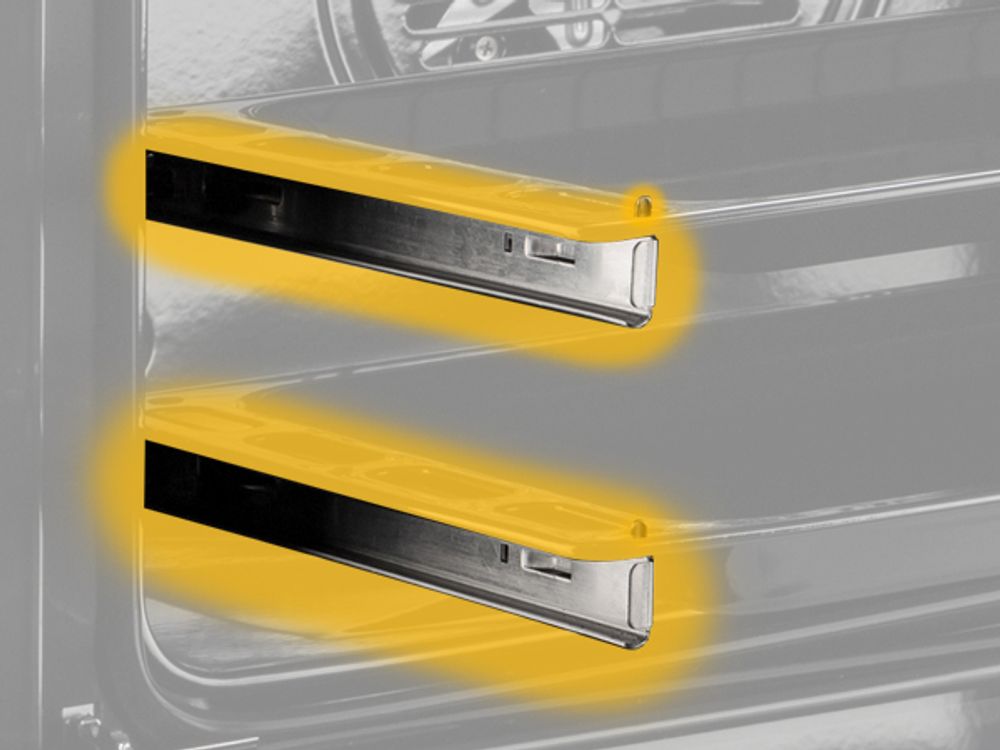 2x Teleskopauszüge des Einbau-Backofens EB9105ED