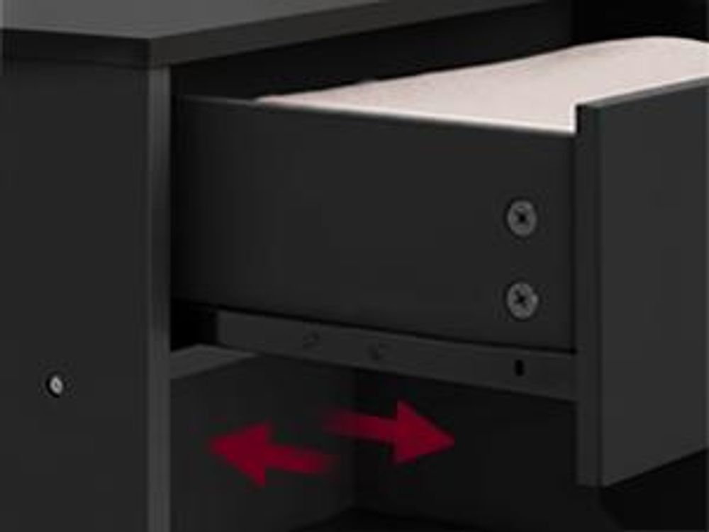 VASAGLE Schminktisch mit LED-Beleuchtung, einstellbare Helligkeit, schwarz
