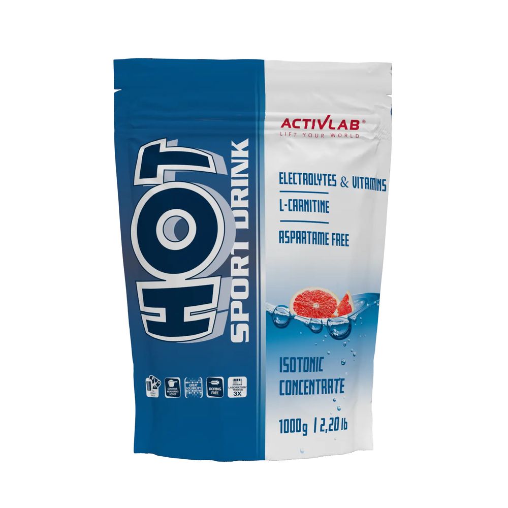 Activlab Hot Sport Drink Orzeźwiający koncentrat napoju izotonicznego smak grejpfrutowy