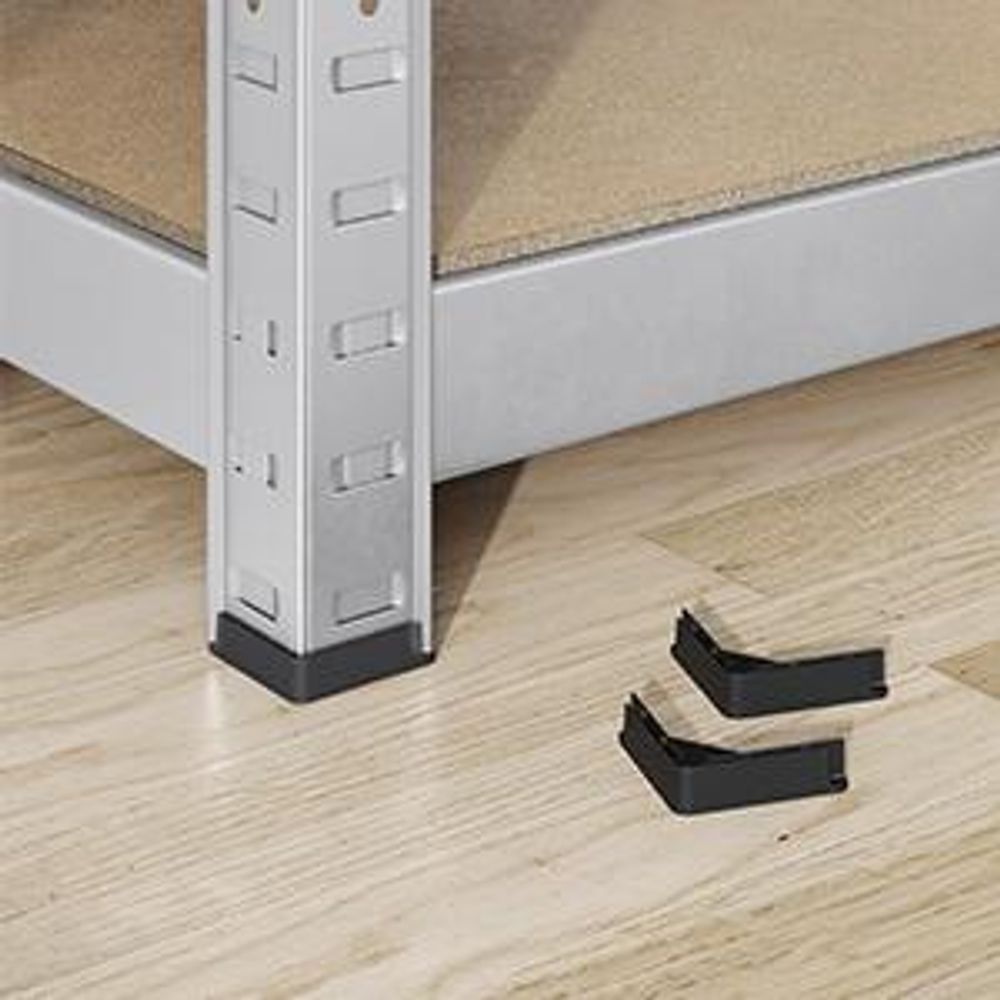SONGMICS Schwerlastregal, 2er Set, Kellerregal, Lagerregal, 30 x 75 x 150 cm, Regal mit Stahlgestell, bis 650 kg belastbar