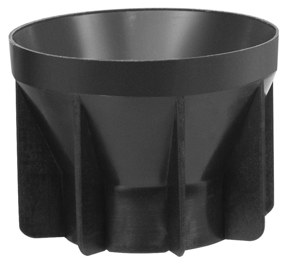 Outdoor 49 cm halbrunder Terrassenschirmständer, 9,5 kg, schwarz