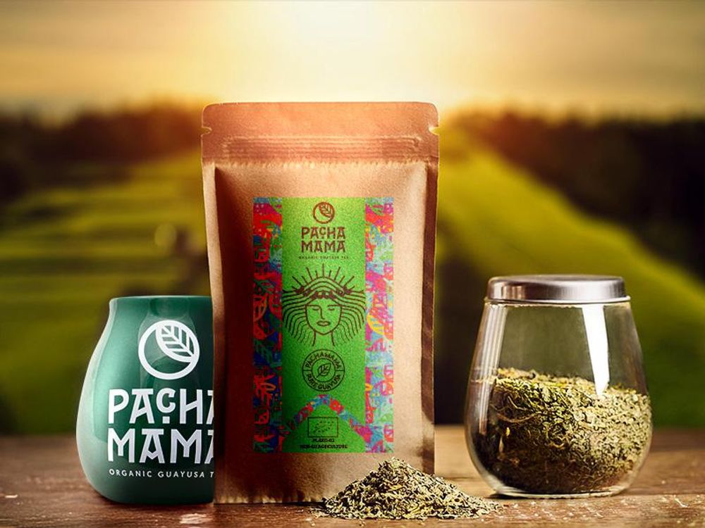 Pachamama - Guayusa Tee Bio Pure 1kg - 100% Natur Handverlesene Blätter, Ohne Zusätze - Langanhaltende Belebung, Milder Geschmack - Aus Ecuador