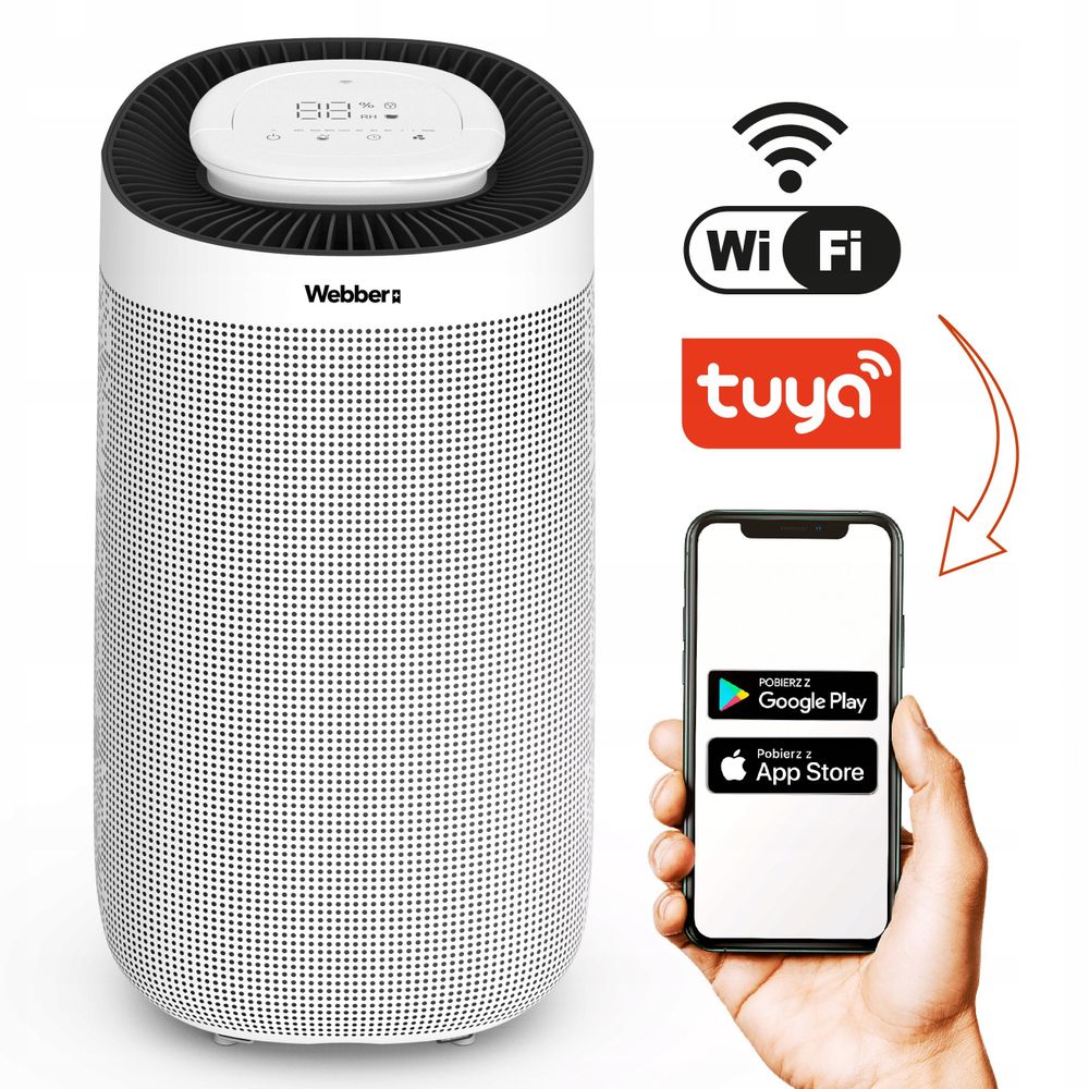 WLAN-fähiger Luftentfeuchter mit Smartphone-App Steuerung