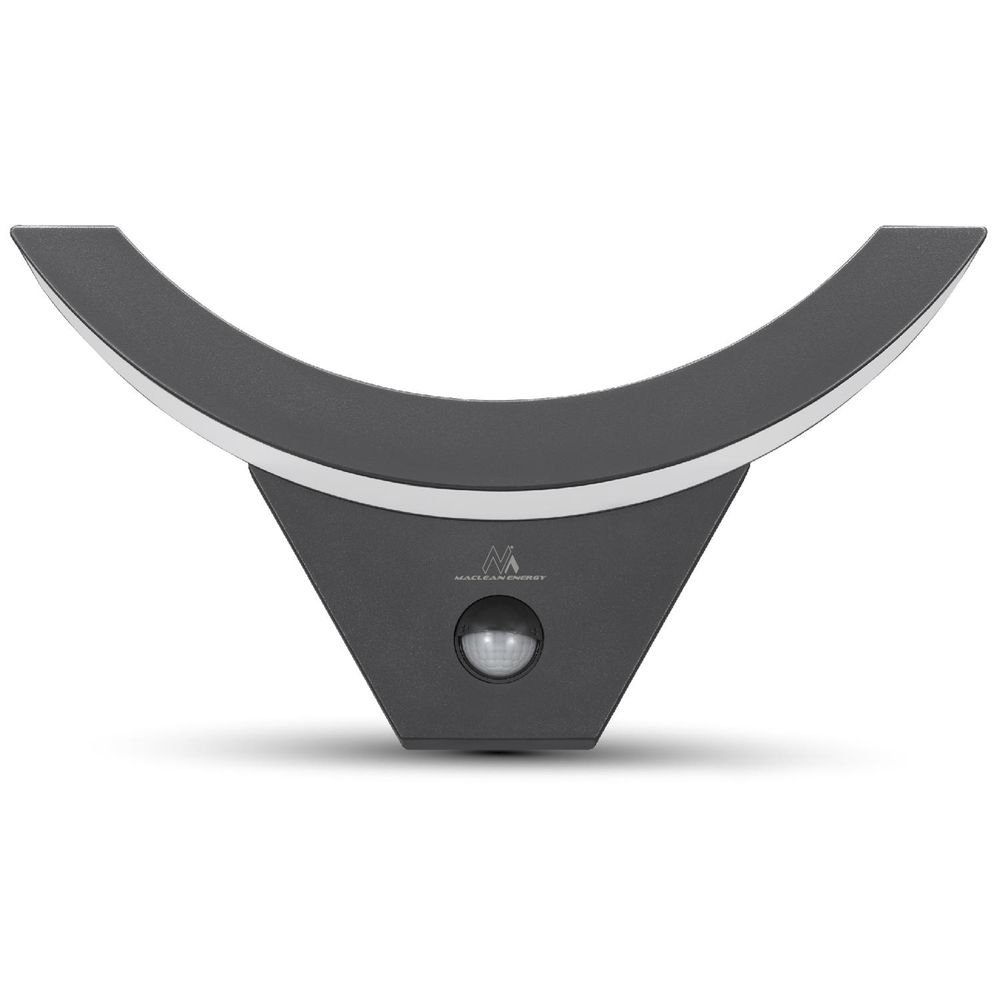 2x LED-Lampe mit Bewegungs- und Dämmerungssensor grau 10 W