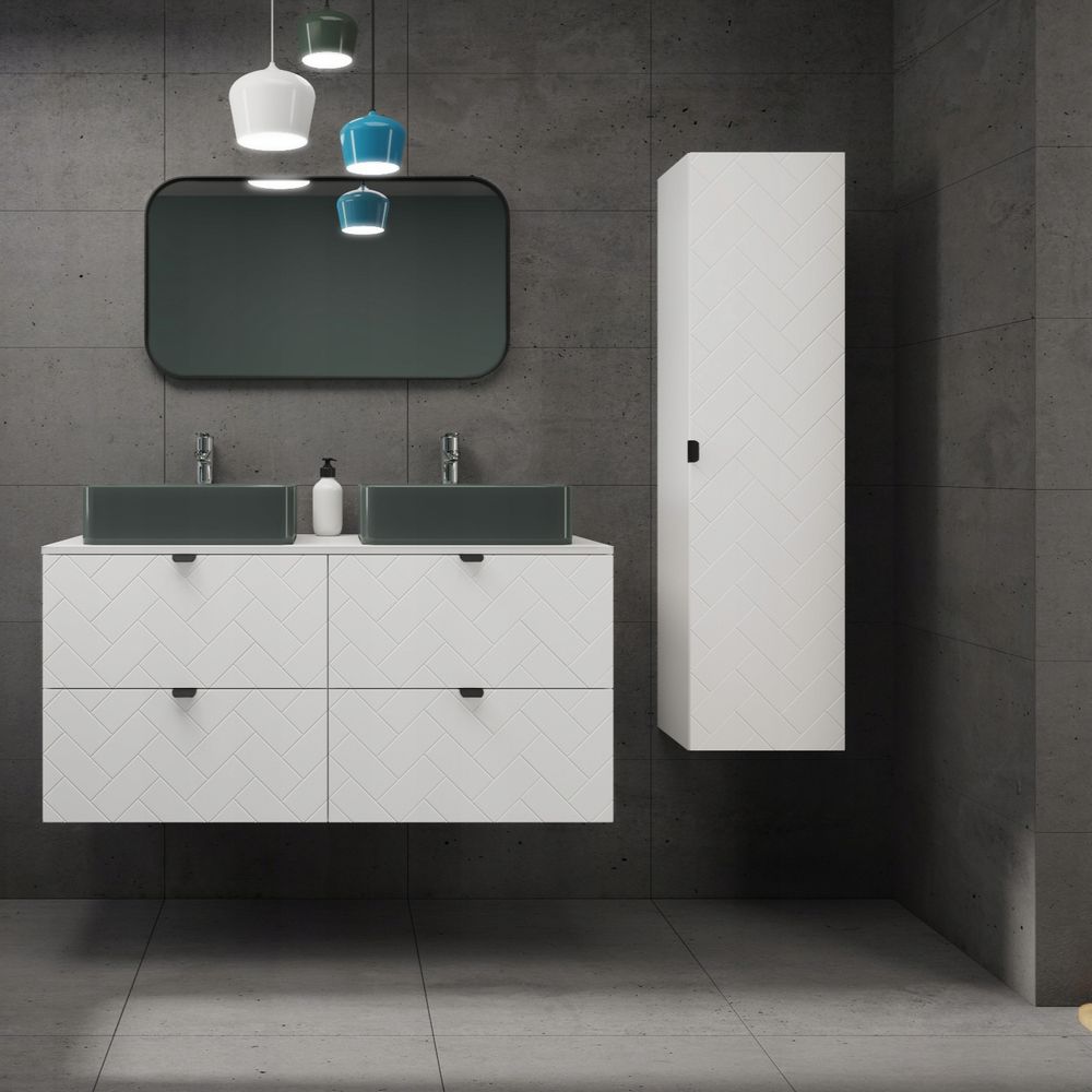Rodan, Badmöbel, Badezimmermöbel, Badezimmerschränk, Badezimmer Hochschrank