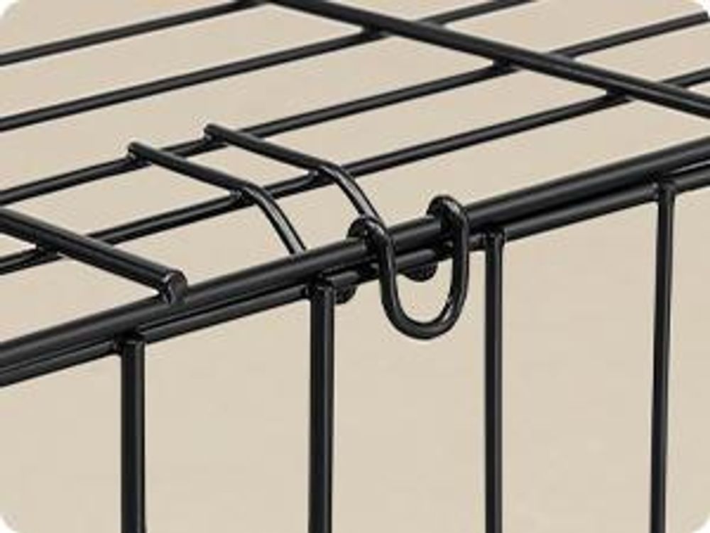 Feandrea Hundekäfig, XL, 107 x 70 x 77,5 cm, klappbar, mit 2 Türen