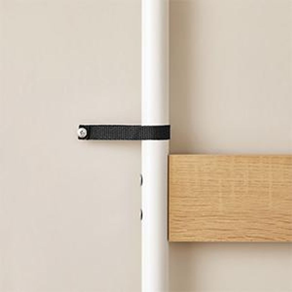 VASAGLE Garderobenständer, Kleiderständer, Garderobe mit 9 abnehmbaren Haken, Schuhregal, für kleine Wohnungen, Flur, Industrie-Design, eichenfarben-weiß HSR409