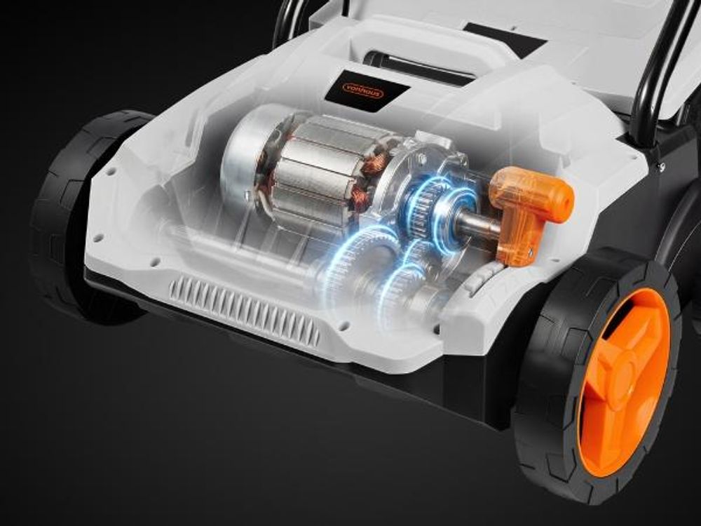 VonHaus 2-in-1 Rasen Vertikutierer Aerator 1500W - 30L Fangkorb, 4 Schnitthöhen
