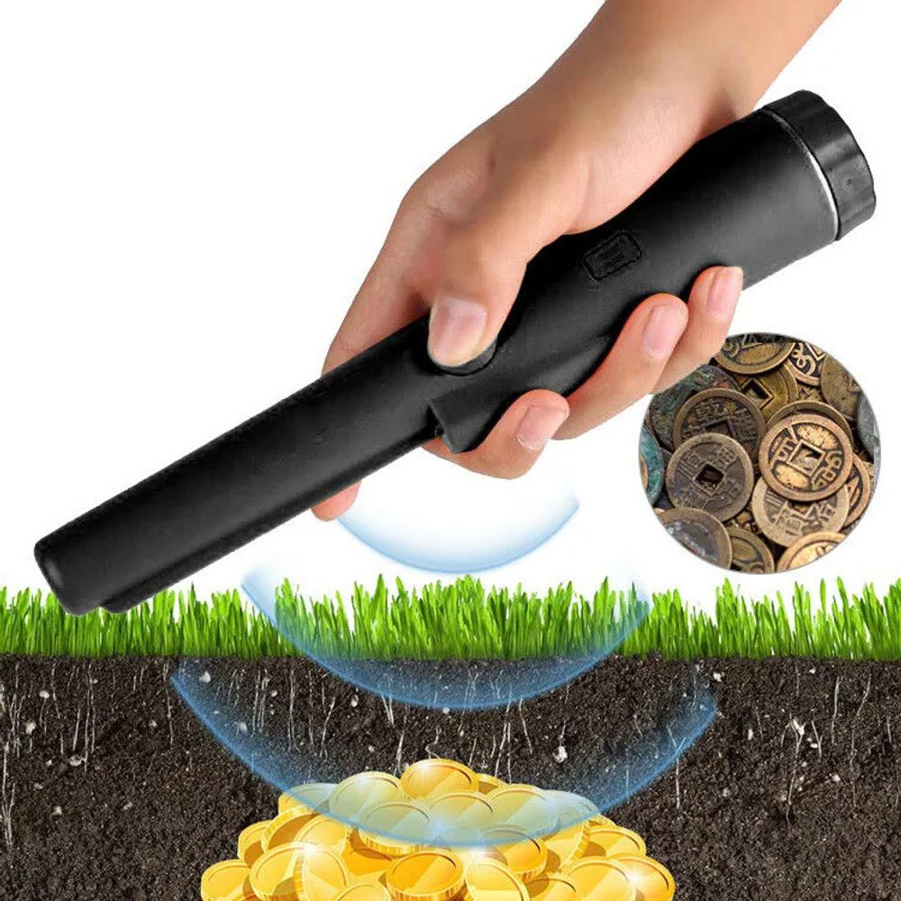 Metalldetektor Metallsuchgerät Wasserdichte Pinpointer Metallfinder Tiefensonde Metal Detector LCD Suchspule Goldgräber Suchspule Ground Kinder Retoo