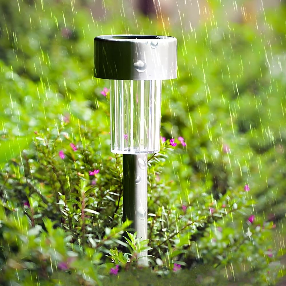Solarlampen für Außen aus Edelstahl 12-tlg, LED Solarleuchte, Bodeneinbaustrahler Solar Bodenleuchte, Bodenlampe, Wetterfest, Kaltweiß Retoo