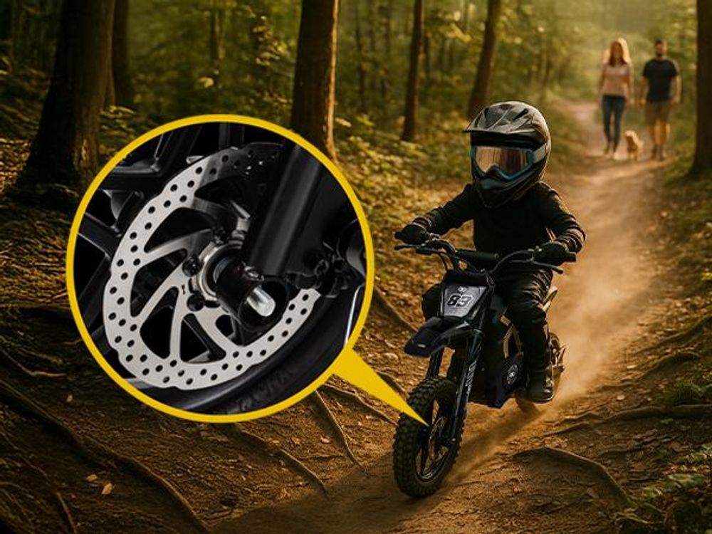 Actionbikes Motors Kinder Crossbike Raider | Elektro Kindermotorrad - Motocrossbike - Pocketbike - Motorrad Bike - Scheibenbremsen vorne und hinten