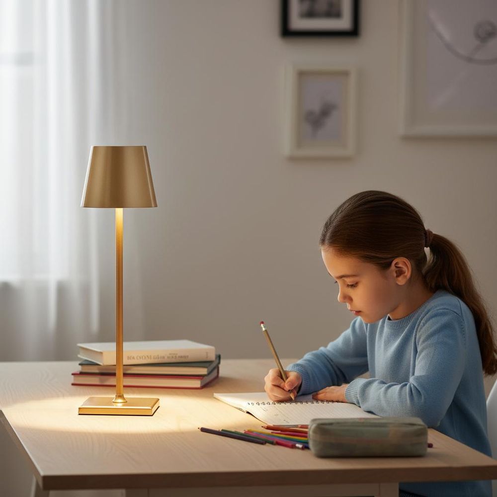 Schreibtischlampe, natürliches, ideal zum Arbeiten und Lesen, verursacht keine Augenermüdung.