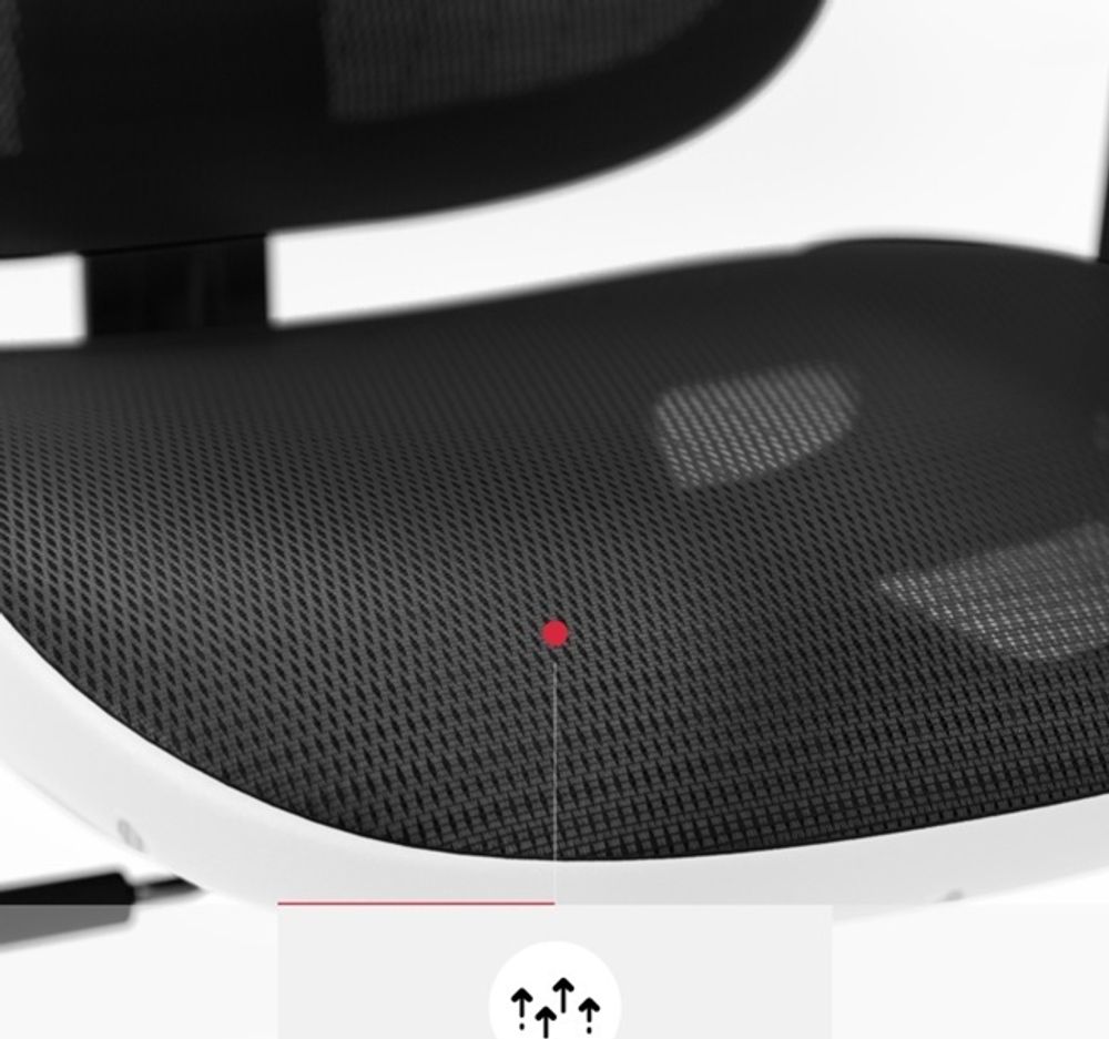 Diablo V-Basic Bürostuhl Chefsessel Netzstoff verstellbare Armlehnen höhenverstellbar ergonomisch Farbwahl Farbe: Weiß/schwarz