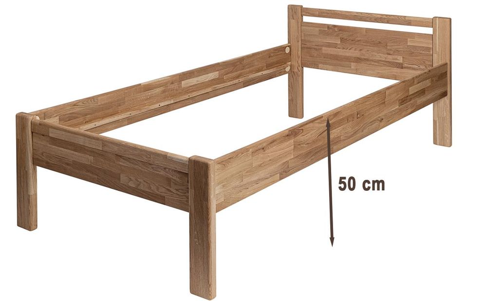 Krok Wood Seniorenbett SiSi aus Massivholz in Eiche (90 x 200 cm)