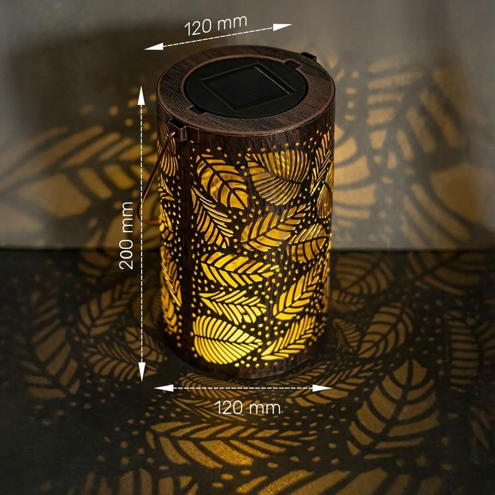 Forever Light Solar LED Lampe Marokkanische Blätter SUNARI FLS-210