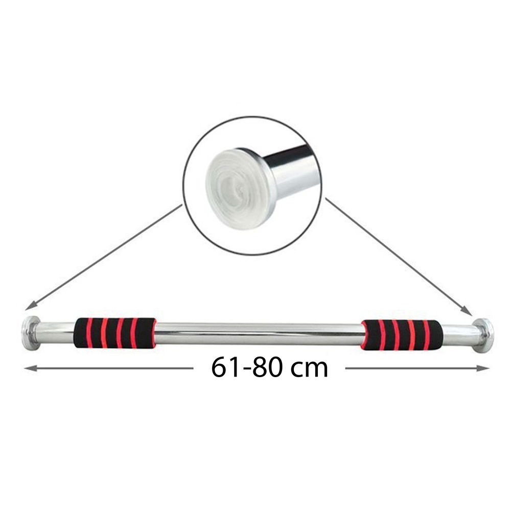 Klimmzugstange Türrahmen 100cm Klimmzug Sicher Türreck mit Absturzsicherung Stangen Absturzsicherung bis 350 kg Reckstange Fitness Pull Up Bar Retoo