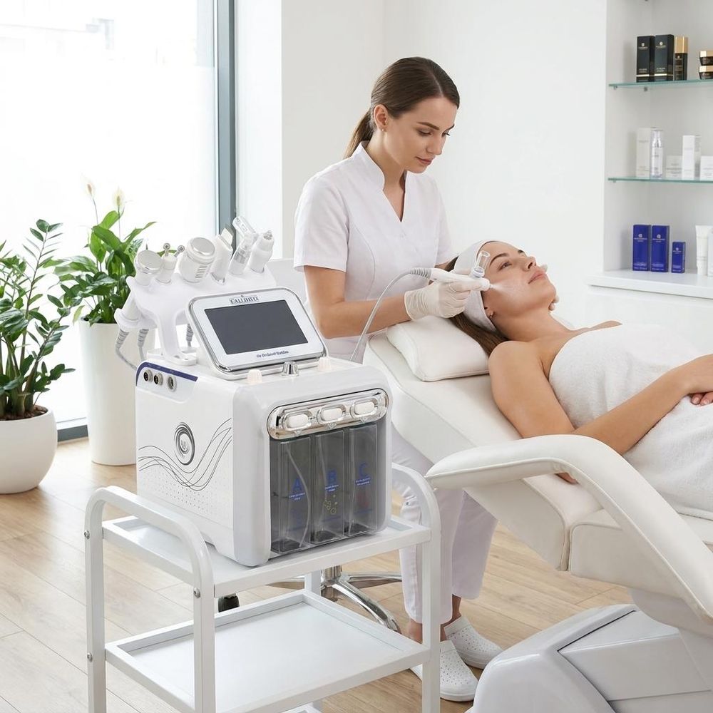 Hydradermabrasie 7-in-1 Schoonheidsapparaat - Waterstof Reiniging, Zuurstofinfusie, Cavitatie