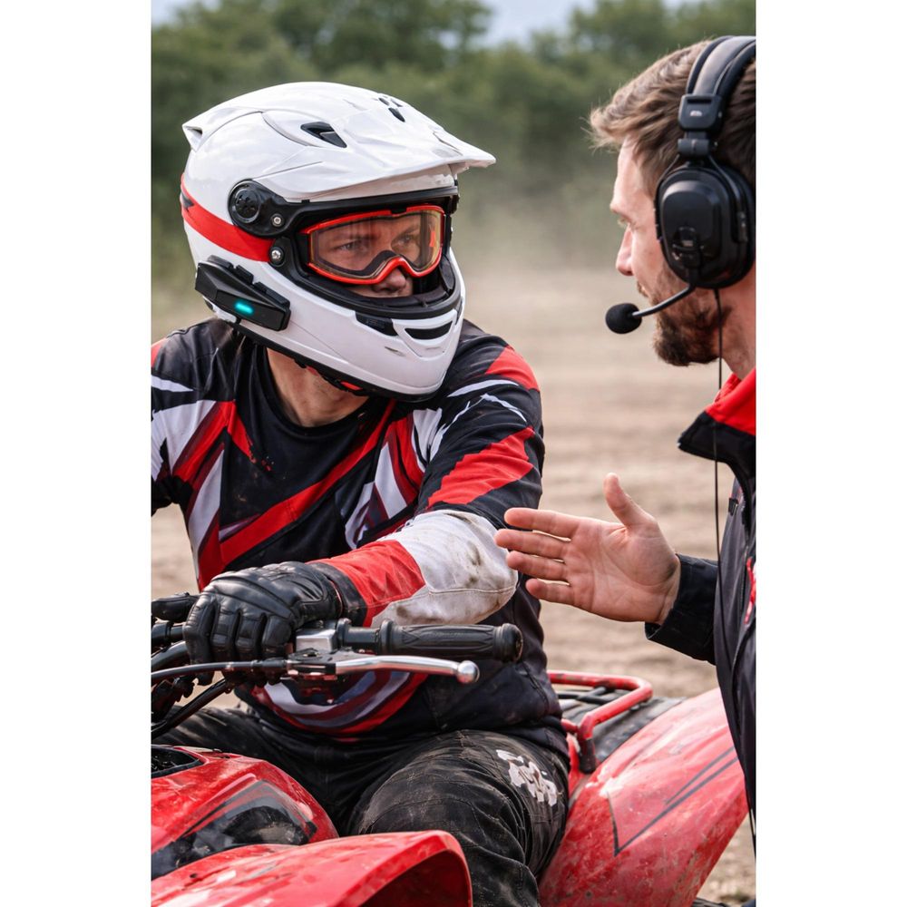motocyklový interkom baterie výdrž 13 hodin rychlé nabíjení