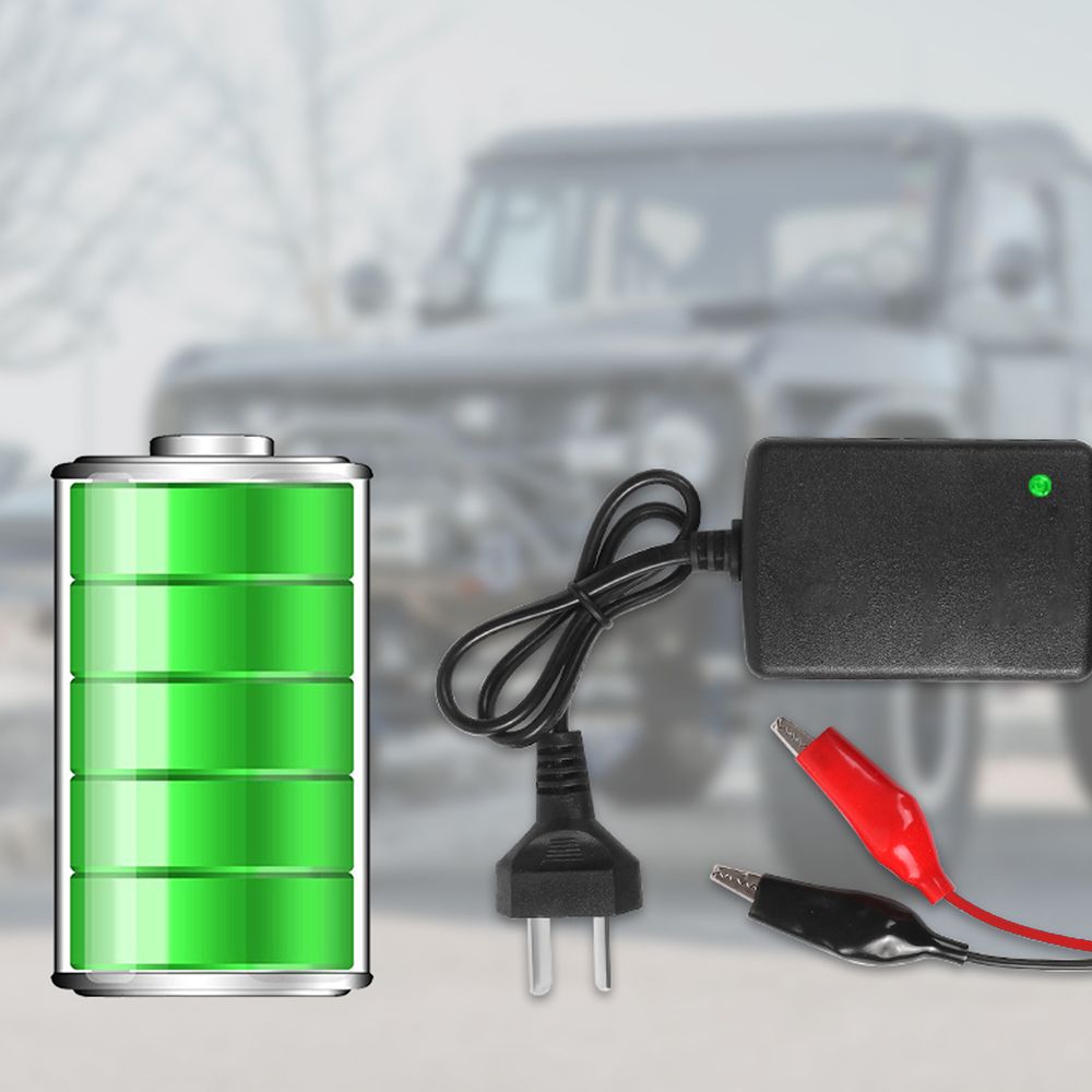 Autobatterie Ladegerät Bleiakku 12V Blei-Gel Batterieladegerät Batterie Akku Auto Batterielader Erhaltungsladung 1,5 A Erhaltungsladegerät Retoo
