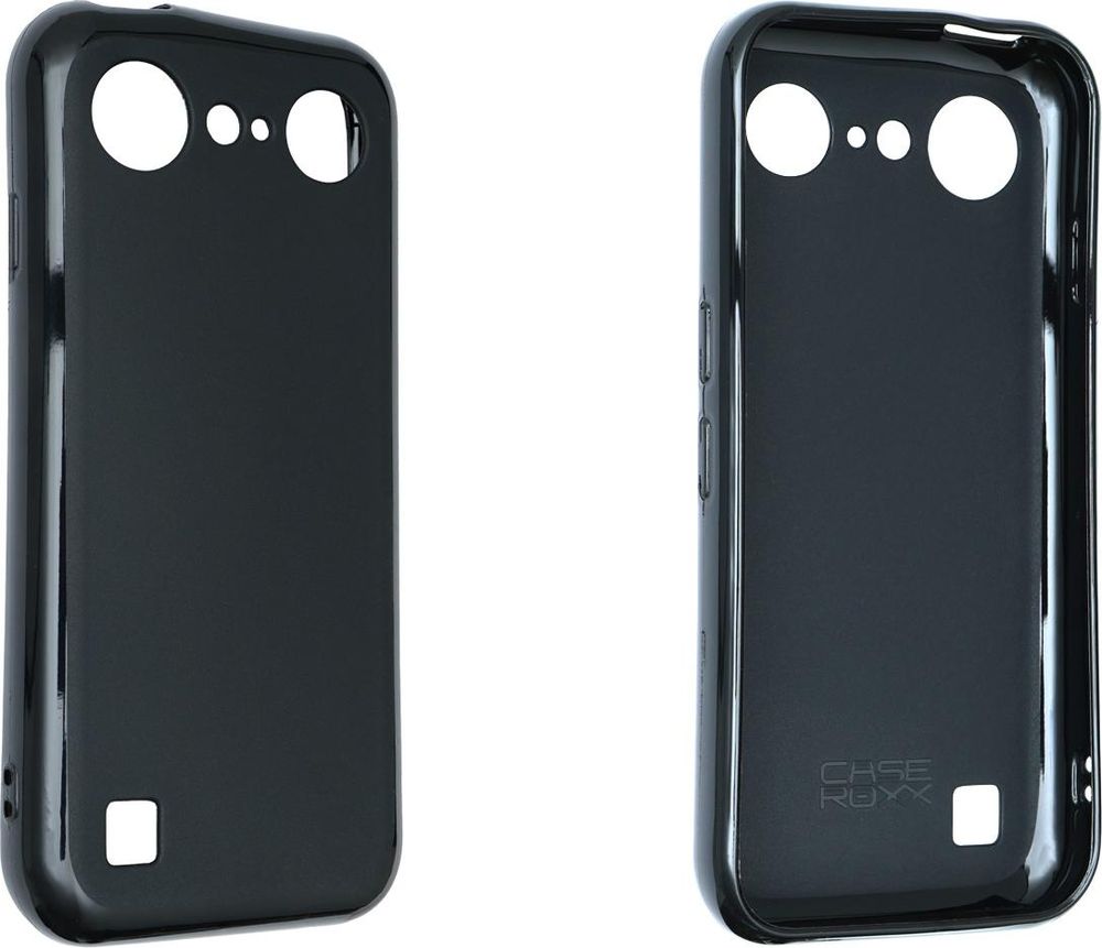 caseroxx Schutz-Hülle TPU-Hülle kompatibel mit Doro Aurora A10 / A11, Gummi Handy Tasche schwarz – Frontalansicht