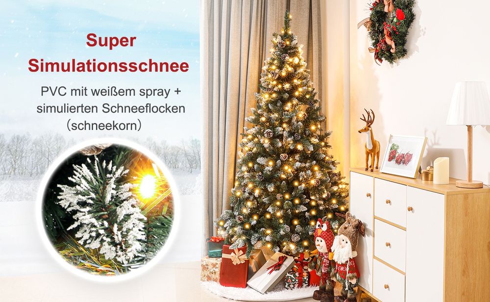 Naturnahes Design des Weihnachtsbaums